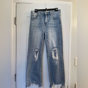 Risen Distressed Light Blue Women's Jeans